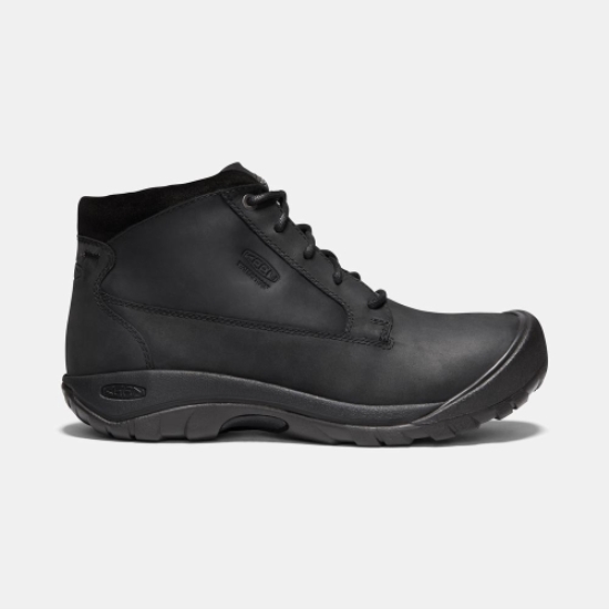 Keen Austin Vanliga Vattentäta Casual Skor Herr Svarta | OUZPD6358