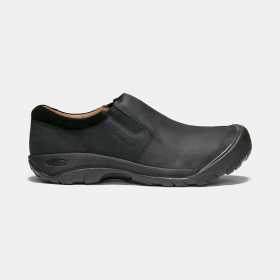 Keen Austin Vanliga Vattentäta Slip On Skor Herr Svarta | SLEMD4908