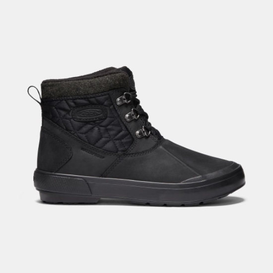 Keen Elsa II Vattentäta Quilted Ankelboots Dam Svarta | KPIJT9461