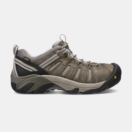 Keen Flint Low Steel Tå Arbetsskor Herr Olivgröna | VNZGB4256
