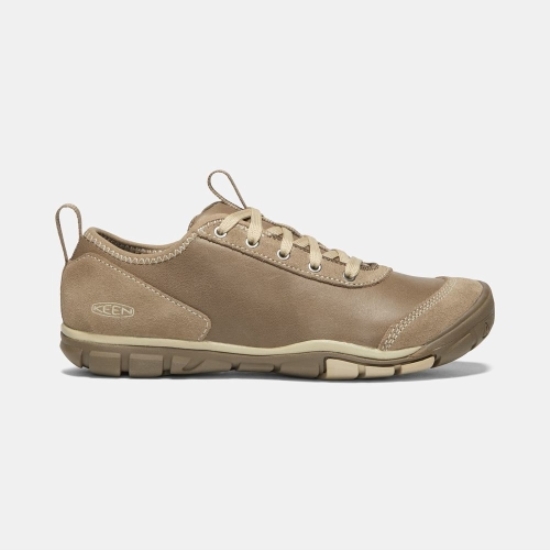 Keen Hush Läder Cnx Casual Skor Dam Khaki | EFVDY1963