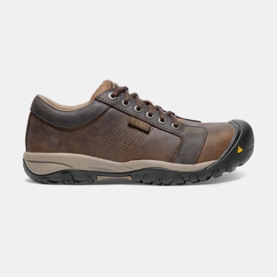 Keen La Conner Esd Aluminum Tå Arbetsskor Herr Bruna | QRVPZ9346
