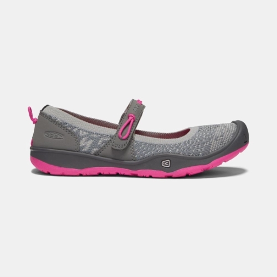 Keen Moxie Mary Jane Skor Barn Grå Fuchsia | SVTYD5637