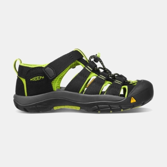 Keen Newport H2 Sandaler Barn Svarta Ljusgröna | ANLIX0562