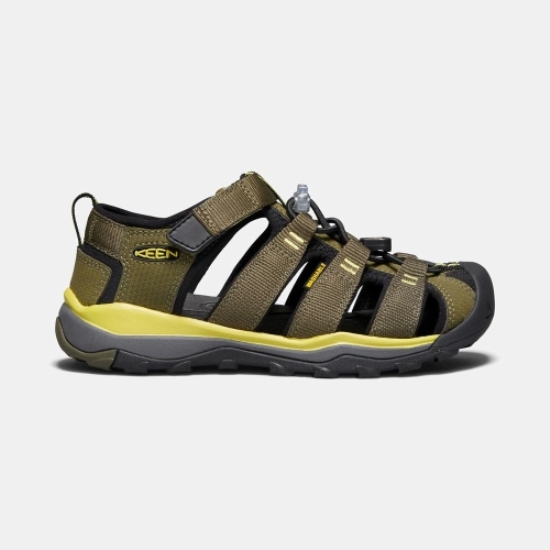 Keen Newport Neo H2 Vandringssandaler Barn Olivgröna Svarta | CHTEN5083