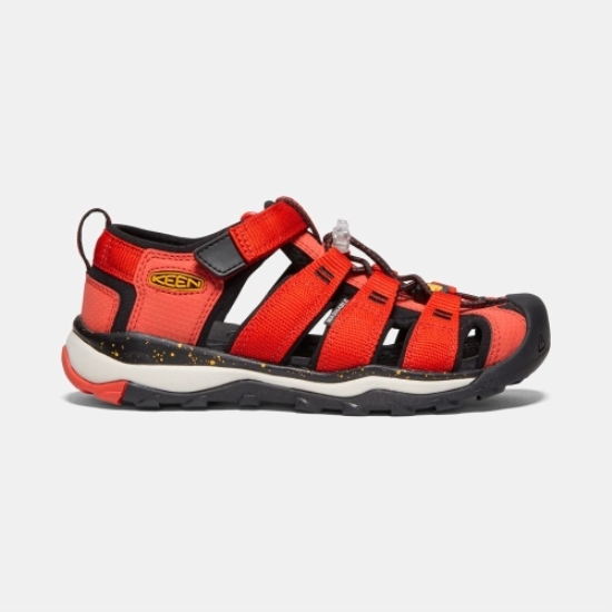 Keen Newport Neo H2 Vandringssandaler Barn Röda Svarta | XKBNV6348