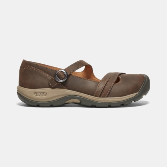 Keen Presidio II Cross Rem Mary Jane Skor Dam Choklad | DAWGL2637