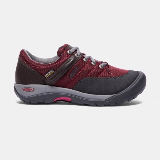 Keen Presidio Sport Mesh Vattentäta Casual Skor Dam Röda Svarta | EAOTN9617