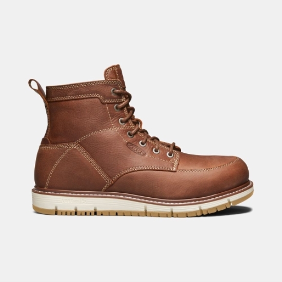 Keen San Jose 6 Aluminum Tå Arbetskängor Herr Bruna | LAEGM1847