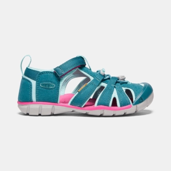 Keen Seacamp II Cnx Sandaler Barn Blå Rosa | KLMSX5247