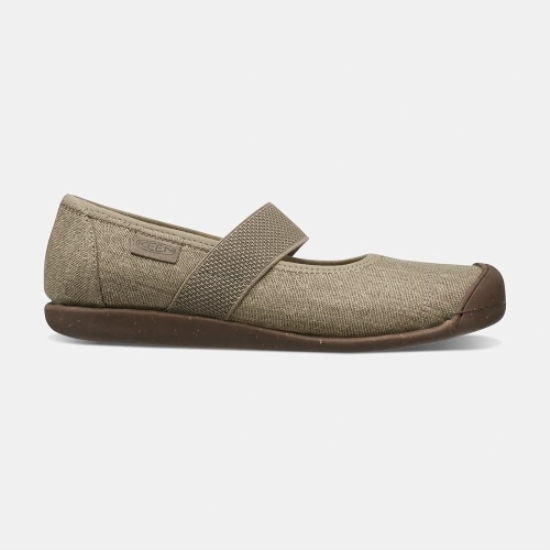 Keen Sienna Canvas Casual Skor Dam Khaki | PGAOQ0962