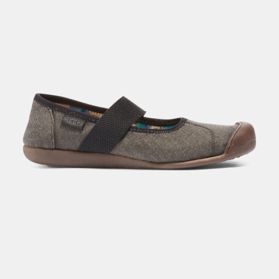 Keen Sienna Canvas Mary Jane Skor Dam Svarta | LYDPB2643
