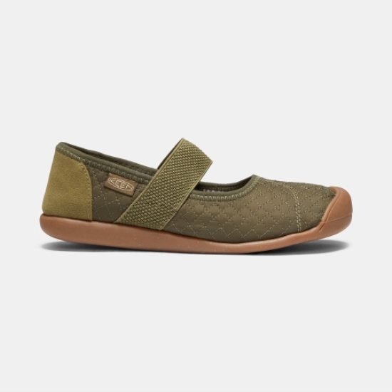 Keen Sienna Quilted Casual Skor Dam Olivgröna | WTONX1943