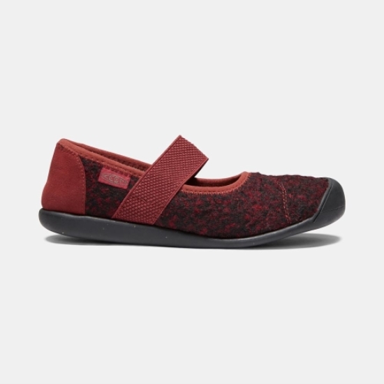Keen Sienna Wool Casual Skor Dam Svarta Röda | XVAFJ1849
