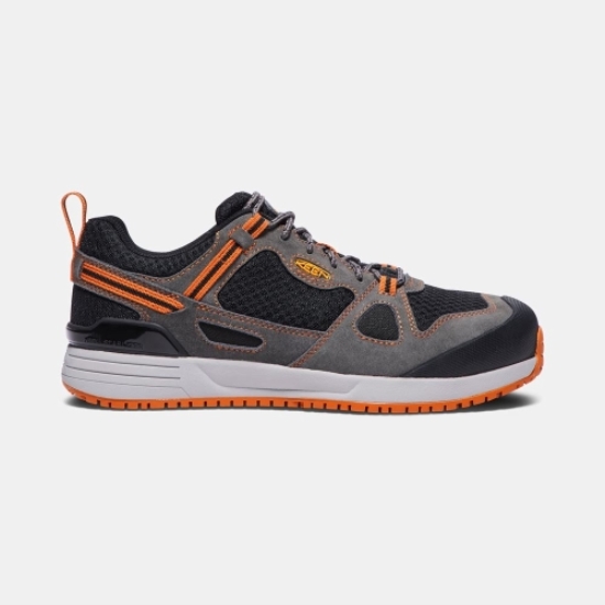 Keen Springfield Aluminum Tå Arbetsskor Herr Svarta Grå Orange | OIWSN8320