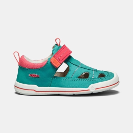 Keen Sprout Fisherman Sandaler Barn Gröna Röda | XJRTZ5471
