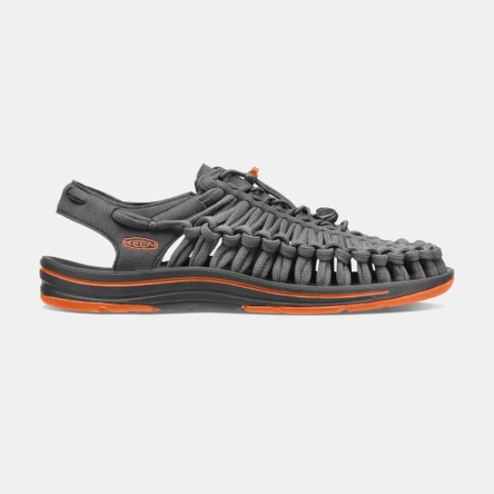 Keen Uneek Platta Cord Uneek Sandaler Herr Grå Orange | IAZPC6205