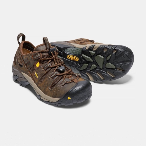 Keen Atlanta Cool Esd Soft Tå Arbetsskor Herr Bruna | TUQKI0928