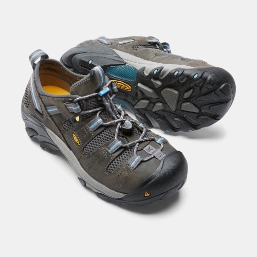 Keen Atlanta Cool Esd Steel Tå Arbetsskor Dam Mörkolivgröna | QILEZ9817