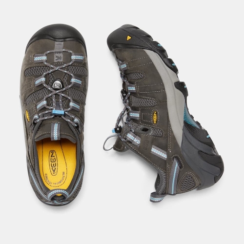 Keen Atlanta Cool Esd Steel Tå Arbetsskor Dam Mörkolivgröna | QILEZ9817