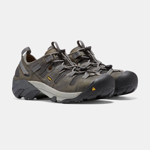 Keen Atlanta Cool Esd Steel Tå Arbetsskor Herr Mörkolivgröna | ZNFDI6903