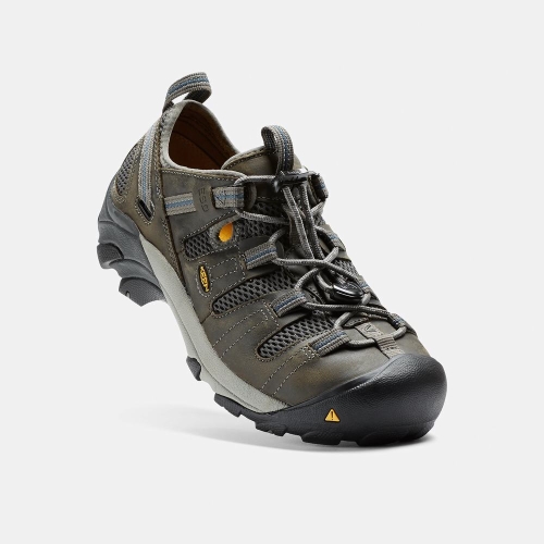 Keen Atlanta Cool Esd Steel Tå Arbetsskor Herr Mörkolivgröna | ZNFDI6903