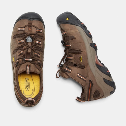 Keen Atlanta Cool Steel Tå Arbetsskor Herr Bruna | DMCWL1896