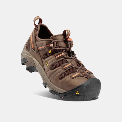 Keen Atlanta Cool Steel Tå Arbetsskor Herr Bruna | DMCWL1896