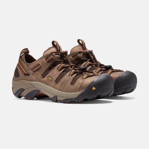 Keen Atlanta Cool Steel Tå Arbetsskor Herr Bruna | DMCWL1896
