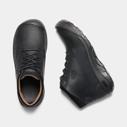 Keen Austin Vanliga Vattentäta Casual Skor Herr Svarta | OUZPD6358