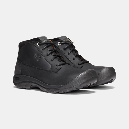 Keen Austin Vanliga Vattentäta Casual Skor Herr Svarta | OUZPD6358