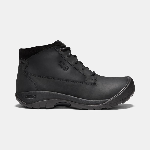 Keen Austin Vanliga Vattentäta Casual Skor Herr Svarta | OUZPD6358