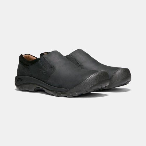 Keen Austin Vanliga Vattentäta Slip On Skor Herr Svarta | SLEMD4908