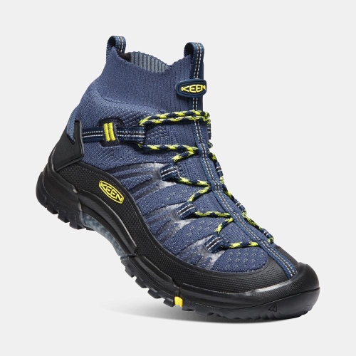 Keen Axis Evo Mid Vandringskängor Herr Blå Gula Svarta | OWIJQ7614
