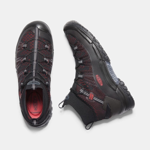 Keen Axis Evo Mid Vandringskängor Herr Svarta Röda | IRVLG8654