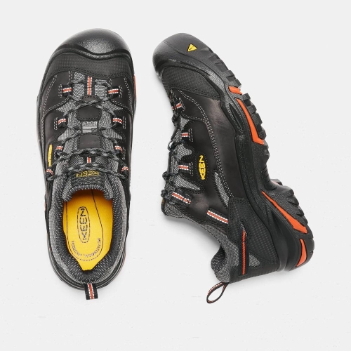 Keen Braddock Low Steel Tå Arbetsskor Herr Svarta | JHSEI8610