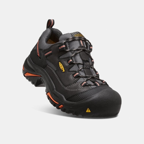 Keen Braddock Low Steel Tå Arbetsskor Herr Svarta | JHSEI8610
