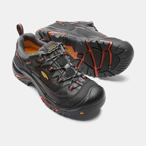 Keen Braddock Low Steel Tå Arbetsskor Herr Svarta | JHSEI8610