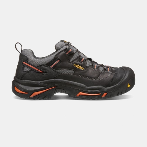 Keen Braddock Low Steel Tå Arbetsskor Herr Svarta | JHSEI8610