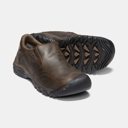 Keen Brixen II Vattentäta Slip On Skor Herr Mörkbruna | KJPIT1973