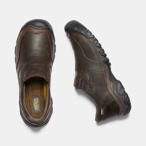Keen Brixen II Vattentäta Slip On Skor Herr Mörkbruna | KJPIT1973