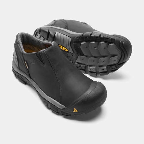 Keen Brixen Vattentäta Low Slip On Skor Herr Svarta | ONZQT7289