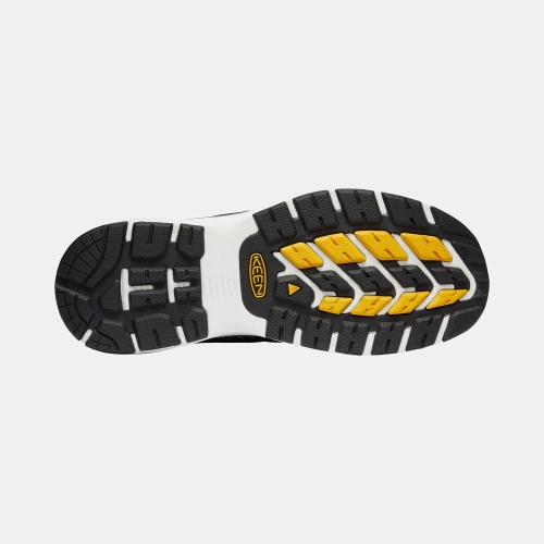 Keen Carson Mid Aluminum Tå Arbetskängor Herr Svarta | TBVCU6478