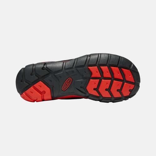 Keen Chandler Cnx Vandringsskor Barn Svarta Röda | WJKQV8597