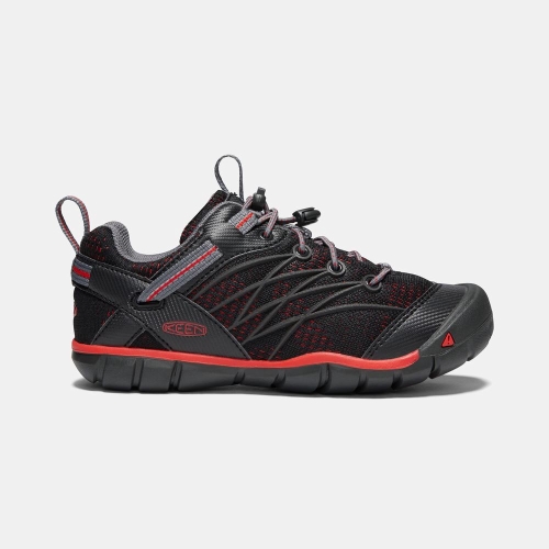 Keen Chandler Cnx Vandringsskor Barn Svarta Röda | WJKQV8597