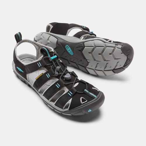 Keen Clearwater Cnx Vandringssandaler Dam Svarta | NSIWD2547
