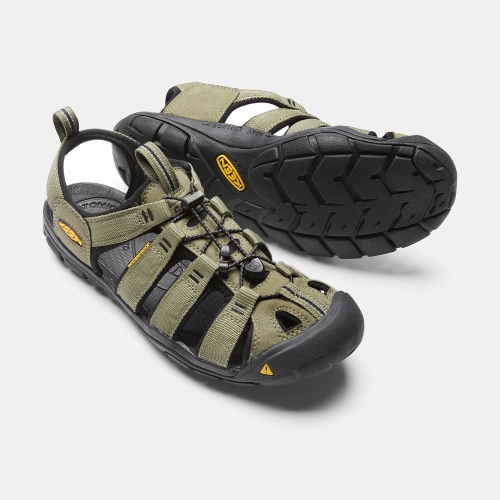 Keen Clearwater Cnx Vandringssandaler Herr Olivgröna Svarta | ODHWC7649