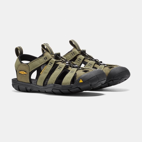 Keen Clearwater Cnx Vandringssandaler Herr Olivgröna Svarta | ODHWC7649
