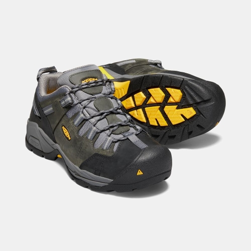 Keen Detroit Xt Esd Soft Tå Arbetsskor Herr Olivgröna Grå | UGMBT8534