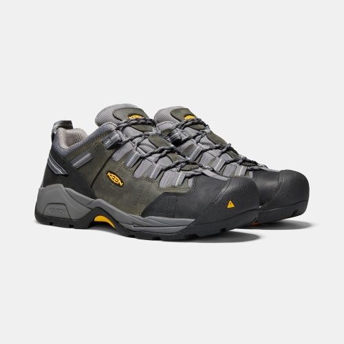 Keen Detroit Xt Esd Soft Tå Arbetsskor Herr Olivgröna Grå | UGMBT8534